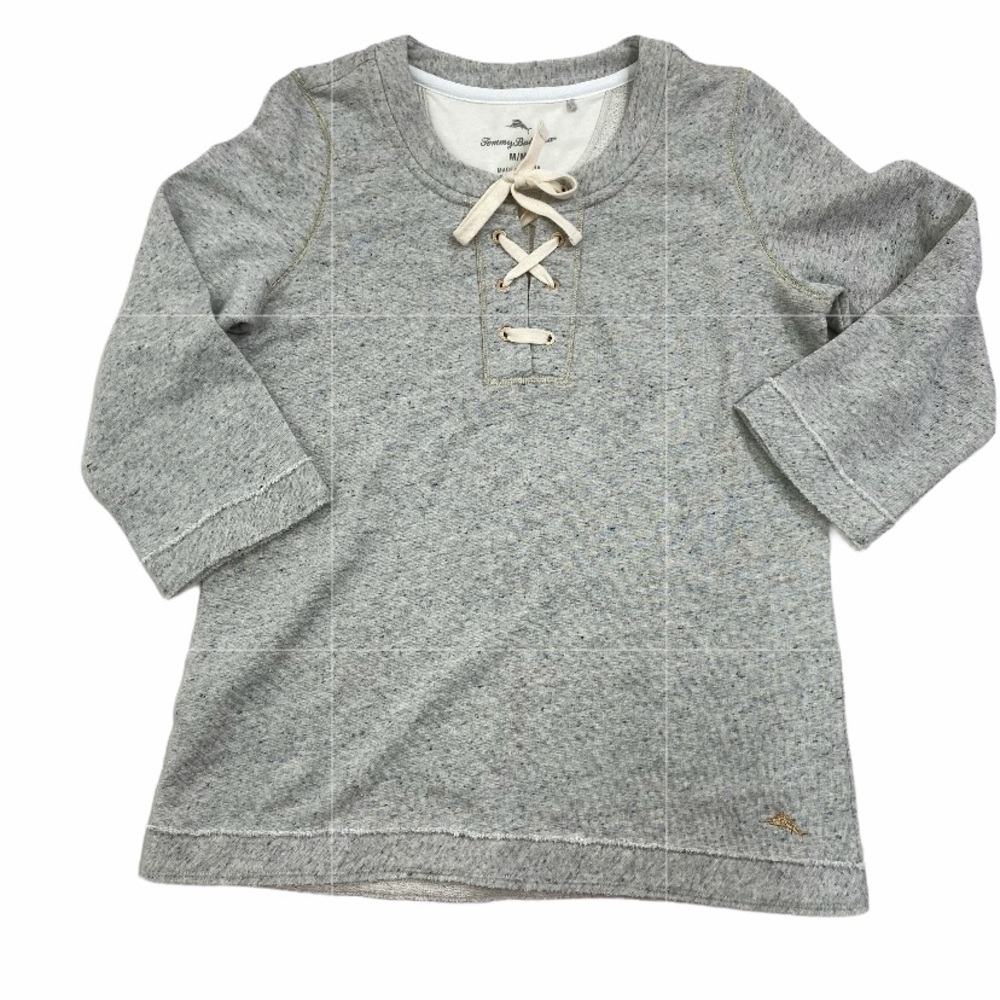 Tommy Bahama gold fleck sweater top. Size Medium